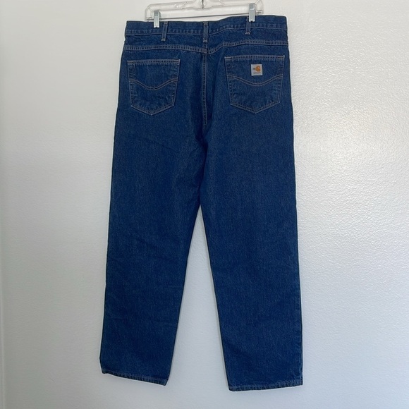 Carhartt 2112 Cat 2 Flame-Resistant Signature Denim Relaxed Fit Jeans Men 40x32 - Picture 5 of 6